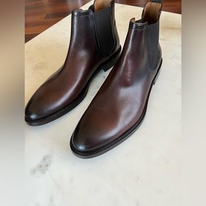 Antonio Maurizi Leather Cognac Chelsea Boot